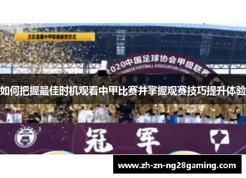 如何把握最佳时机观看中甲比赛并掌握观赛技巧提升体验